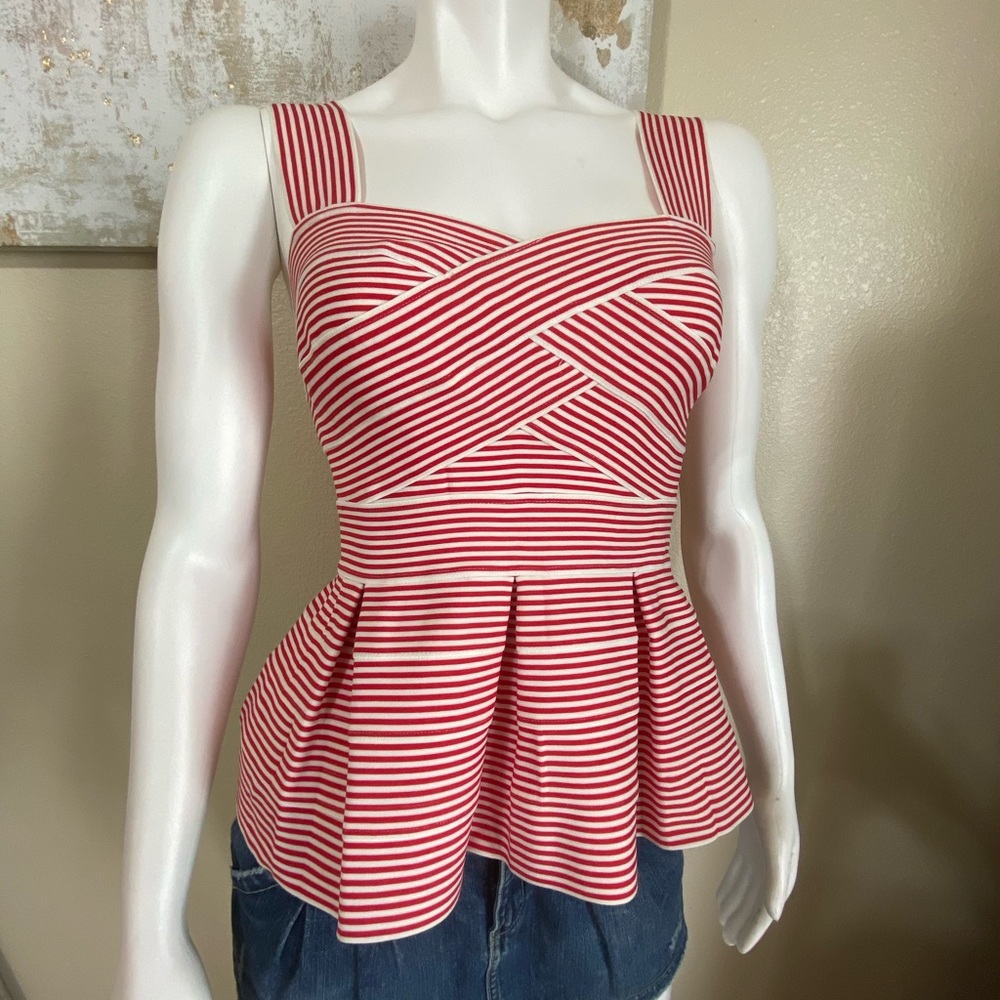 Anthropologie HD in Paris Peplum Tan Top S…